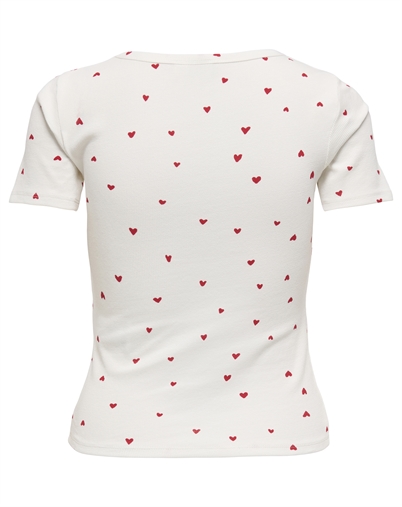 JDY - JDYSofia Print T-shirt - Cloud Dancer
